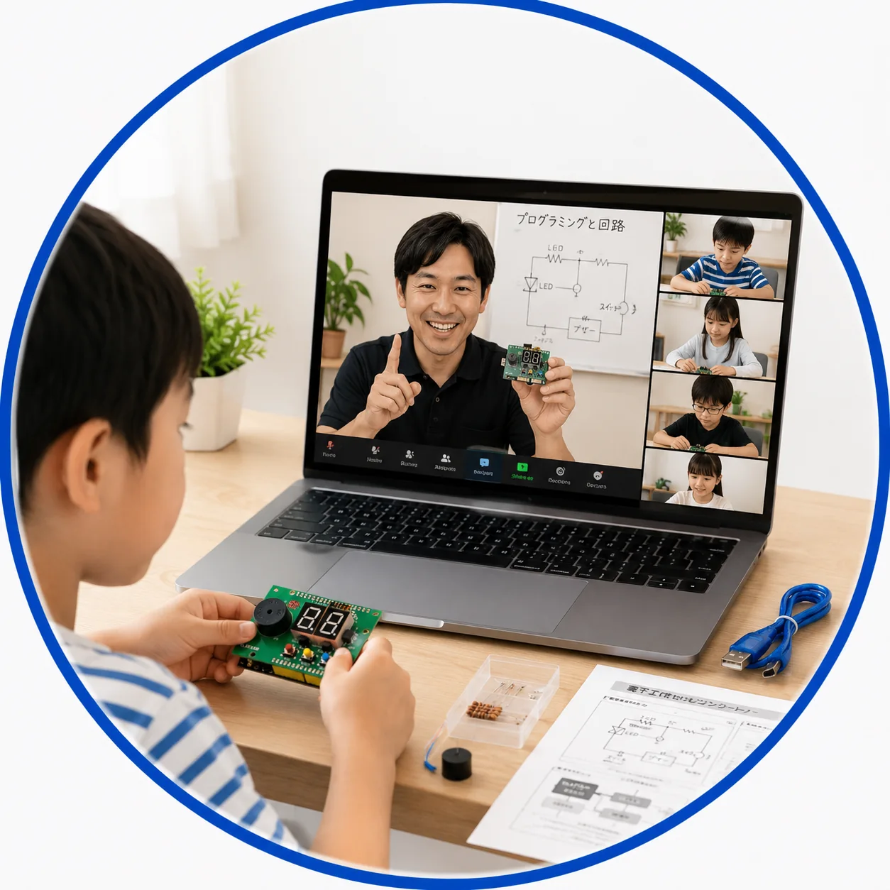 オンライン授業のようす